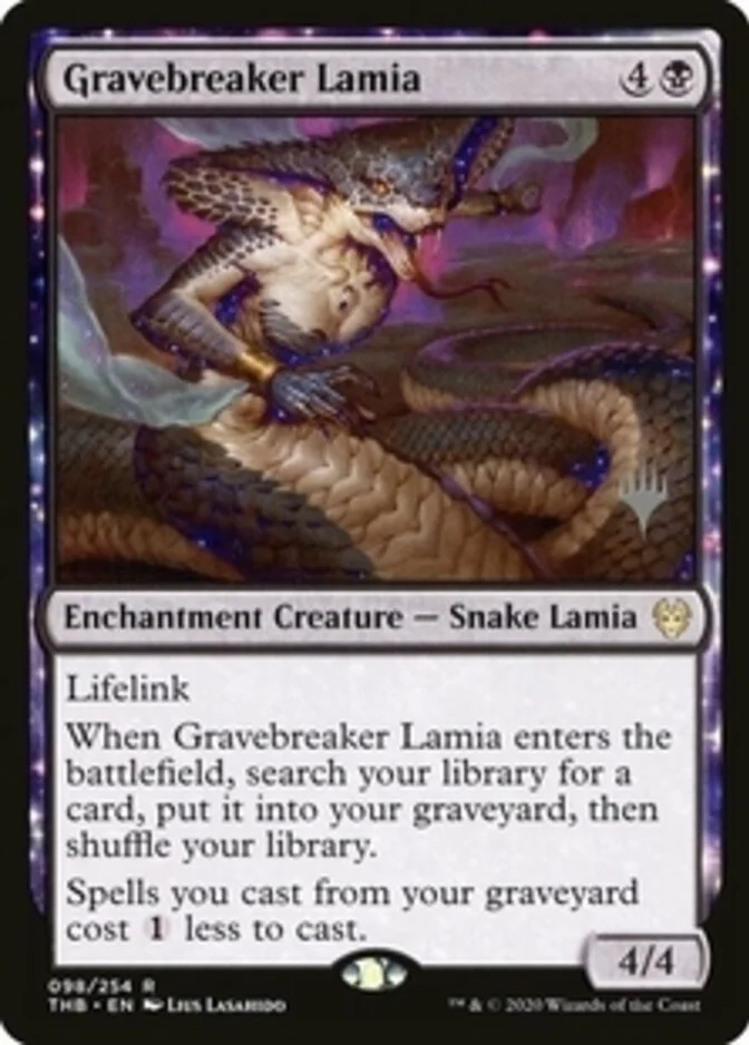 Gravebreaker Lamia <planeswalker stamp> [THB]