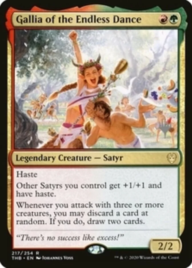 Gallia of the Endless Dance <planeswalker stamp> [THB] (F)