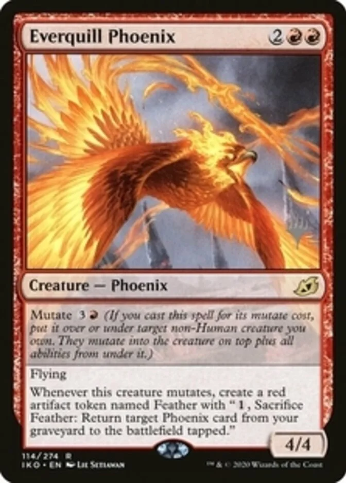 Everquill Phoenix <planeswalker stamp> [IKO] (F)