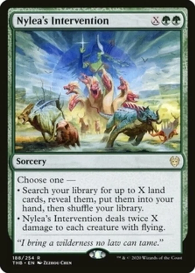 Nylea's Intervention <planeswalker stamp> [THB]