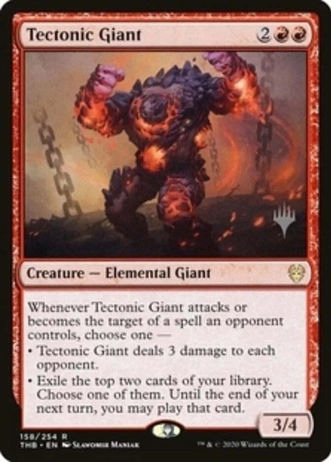 Tectonic Giant <planeswalker stamp> [THB] (F)