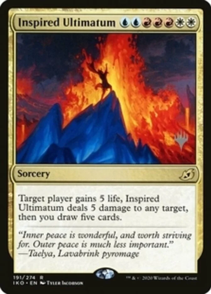 Inspired Ultimatum <planeswalker stamp> [IKO] (F)