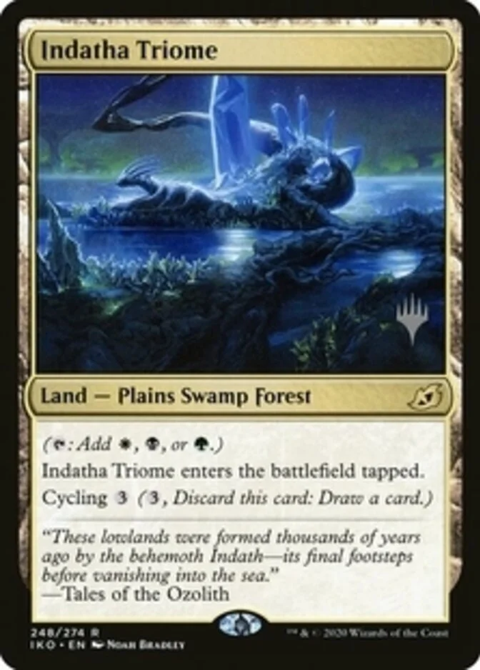 Indatha Triome <planeswalker stamp> [IKO] (F)