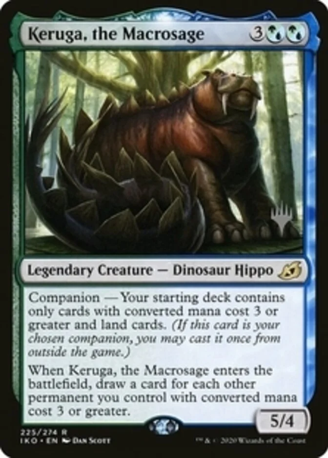 Keruga, the Macrosage <planeswalker stamp> [IKO] (F)