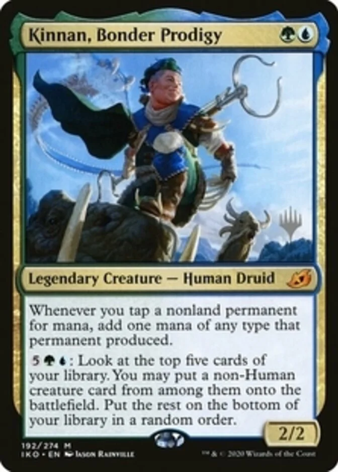Kinnan, Bonder Prodigy <planeswalker stamp> [IKO] (F)