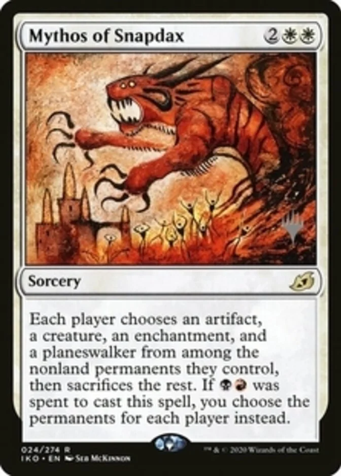 Mythos of Snapdax <planeswalker stamp> [IKO] (F)