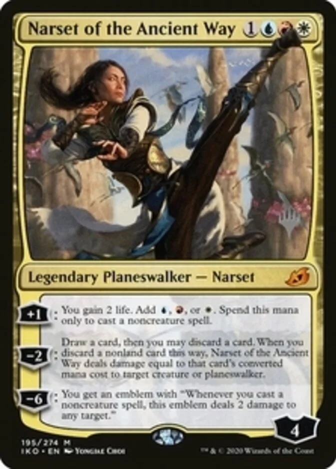 Narset of the Ancient Way <planeswalker stamp> [IKO] (F)