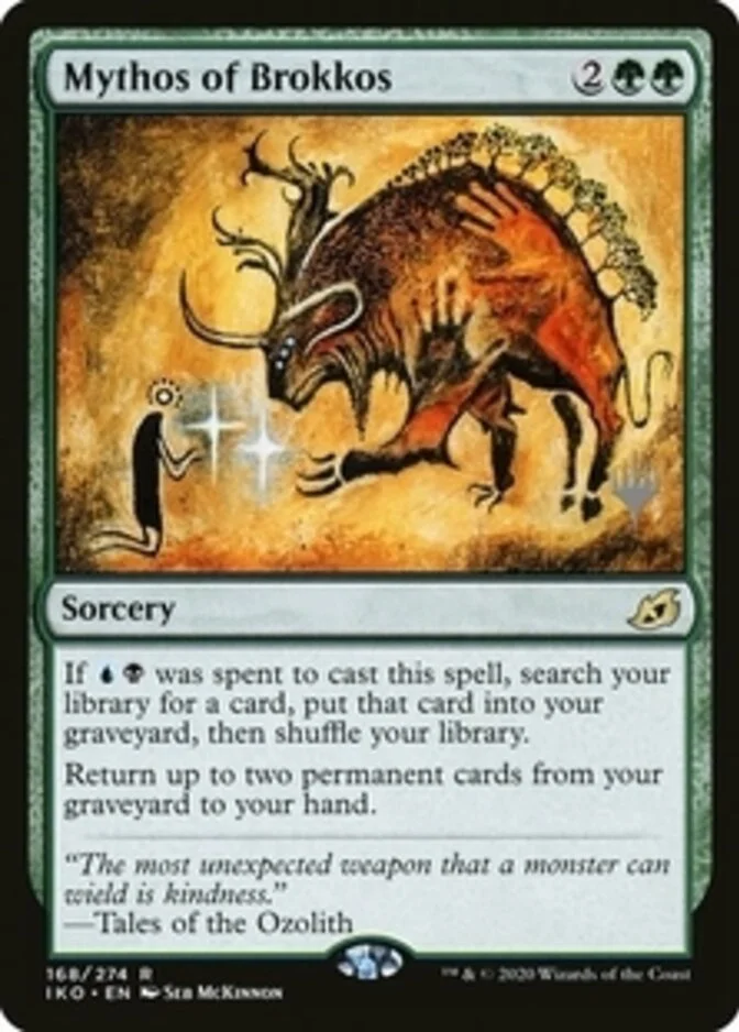 Mythos of Brokkos <planeswalker stamp> [IKO]