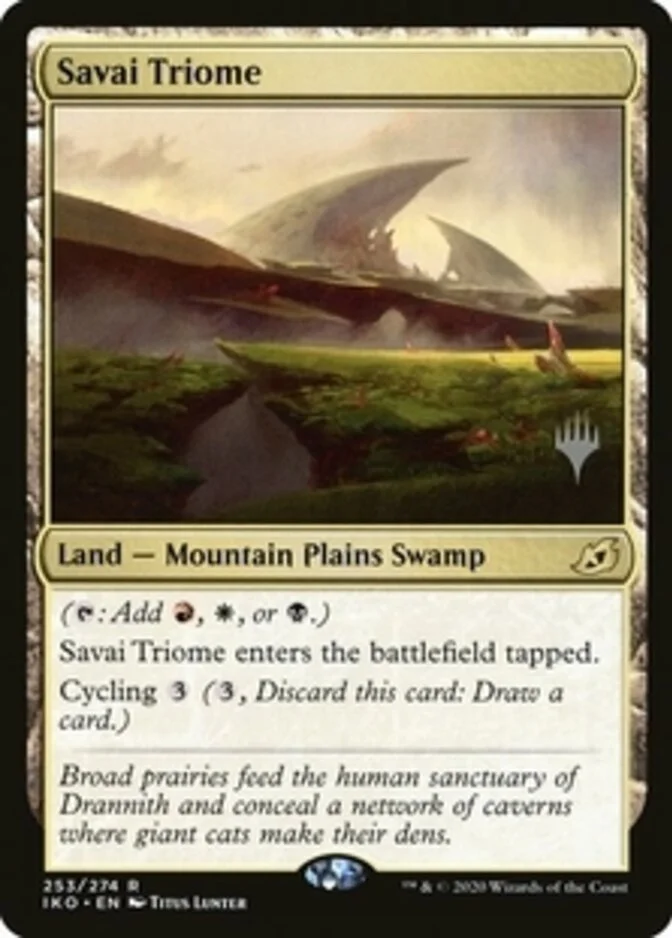 Savai Triome <planeswalker stamp> [IKO] (F)