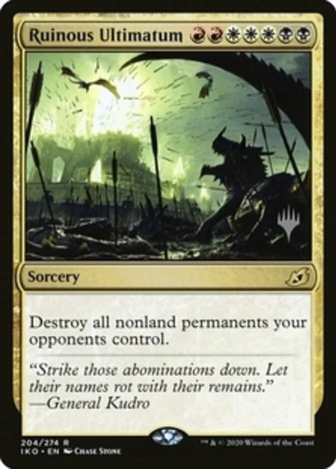 Ruinous Ultimatum <planeswalker stamp> [IKO] (F)