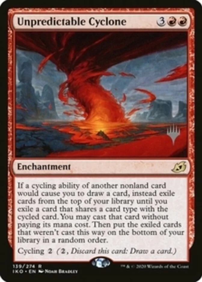Unpredictable Cyclone <planeswalker stamp> [IKO] (F)