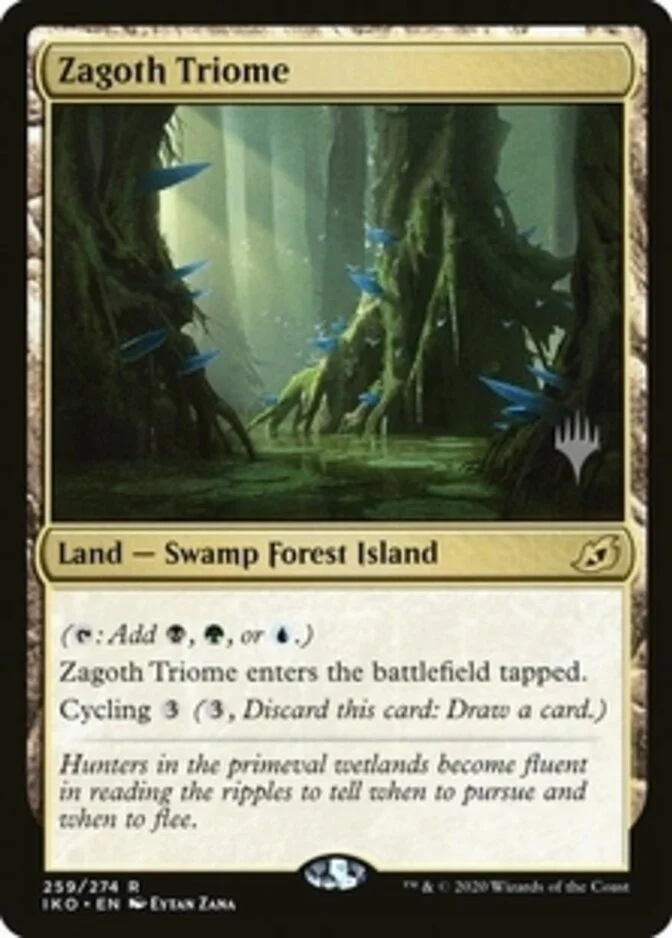 Zagoth Triome <planeswalker stamp> [IKO] (F)