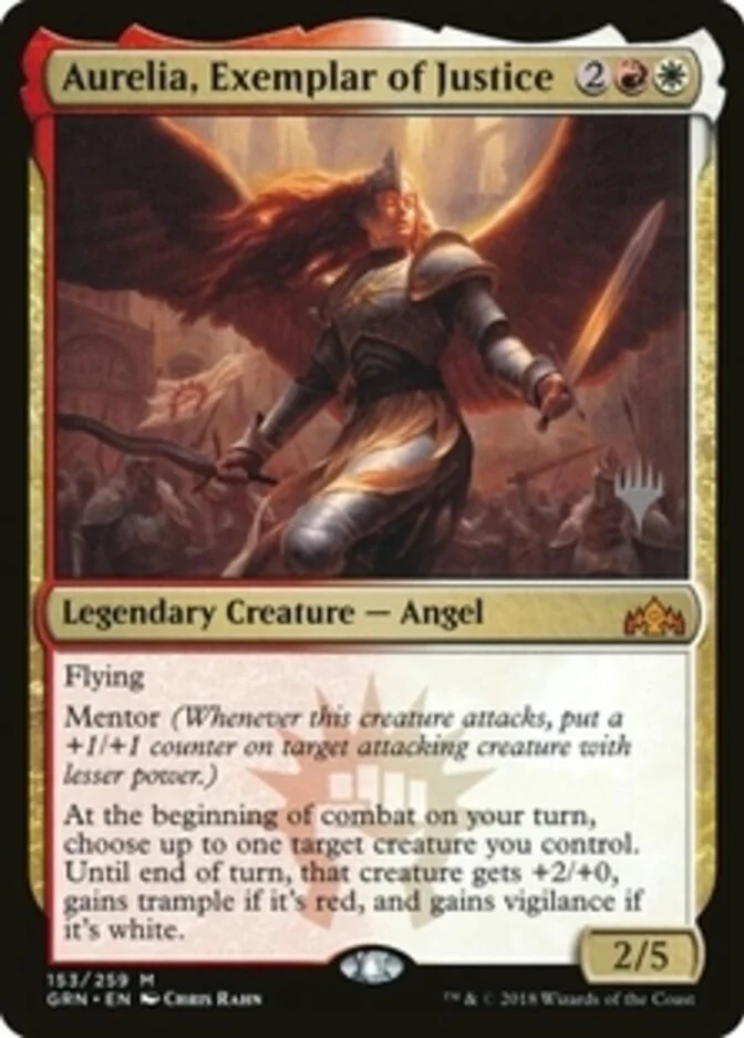 Aurelia, Exemplar of Justice <planeswalker stamp> [GRN] (F)