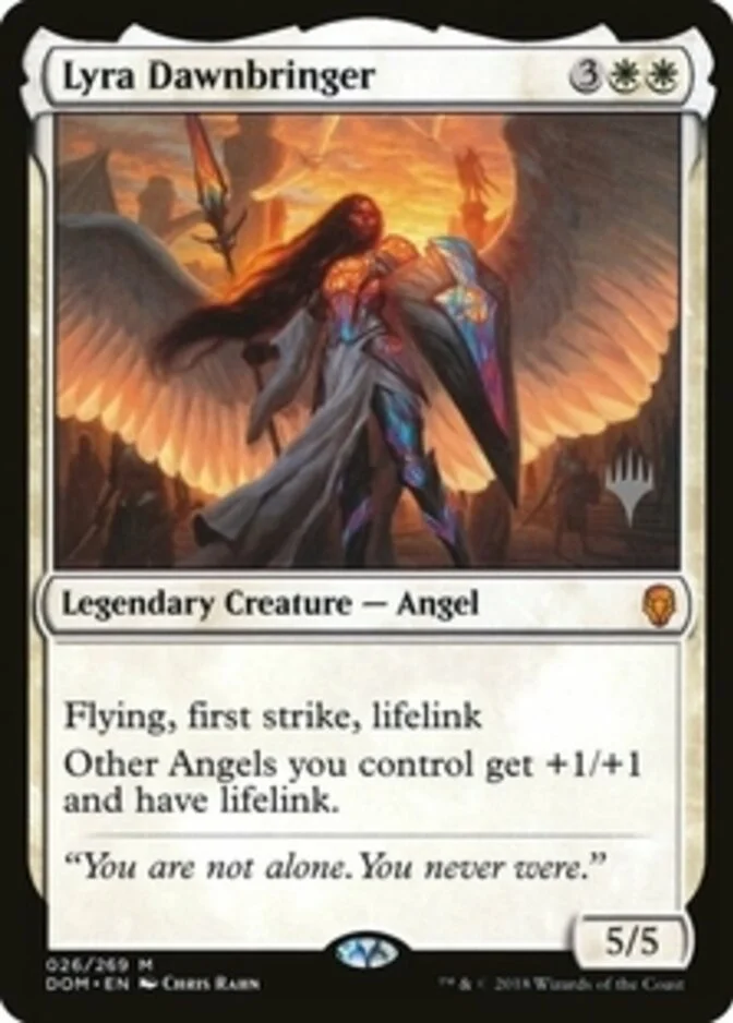 Lyra Dawnbringer <planeswalker stamp> [DOM] (F)