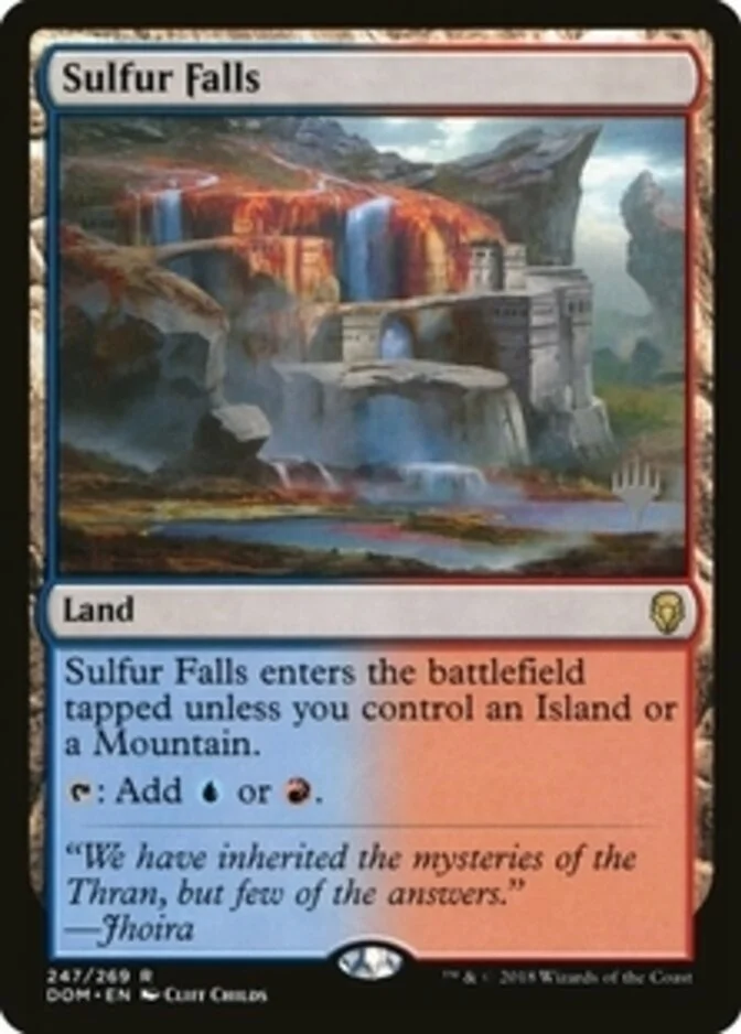 Sulfur Falls <planeswalker stamp> [DOM]