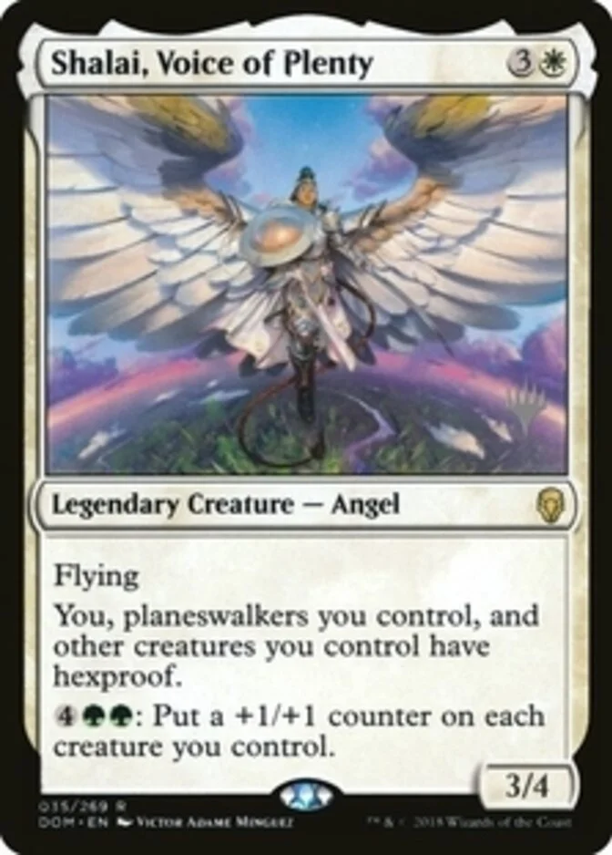 Shalai, Voice of Plenty <planeswalker stamp> [DOM]