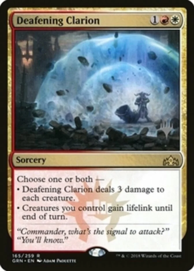 Deafening Clarion <planeswalker stamp> [GRN]