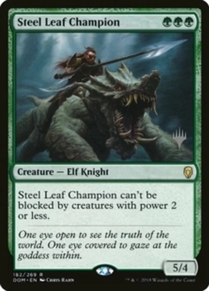 Steel Leaf Champion <planeswalker stamp> [DOM]