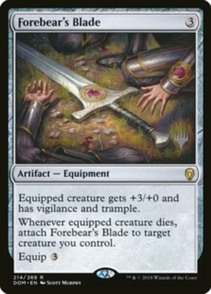 Forebear's Blade <planeswalker stamp> [DOM] (F)
