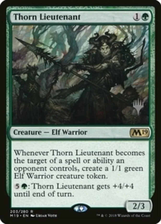 Thorn Lieutenant <planeswalker stamp> [M19]