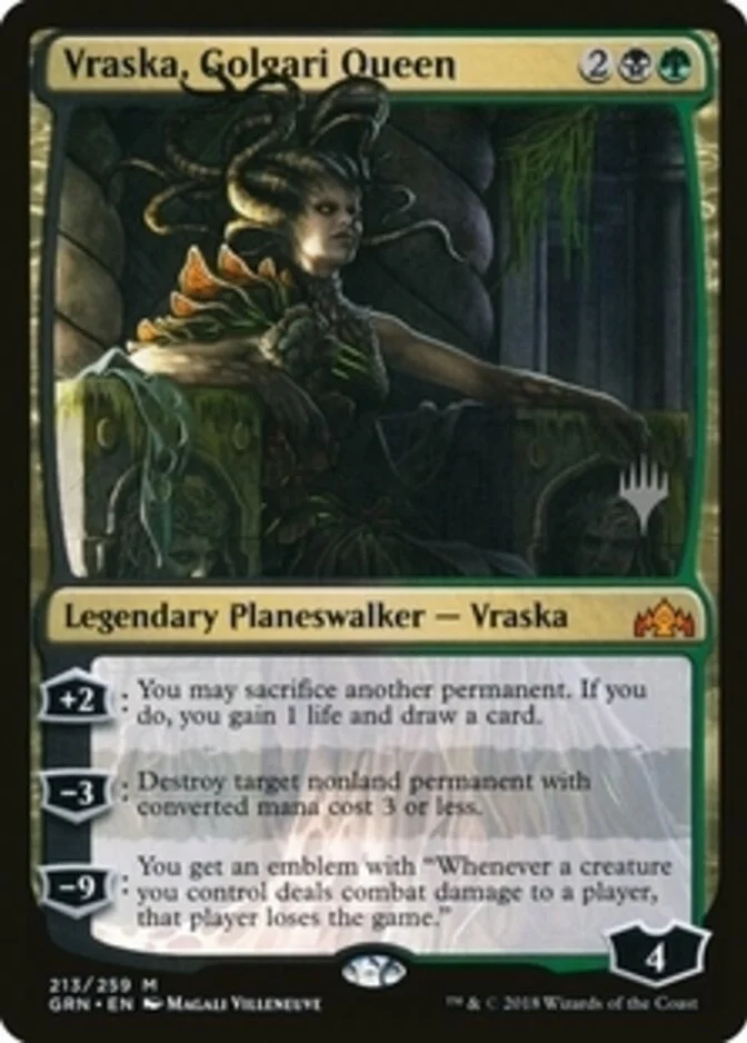 Vraska, Golgari Queen <planeswalker stamp> [GRN] (F)