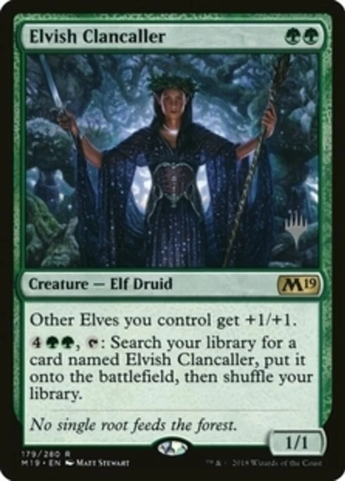 Elvish Clancaller <planeswalker stamp> [M19]