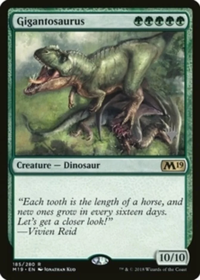 Gigantosaurus <planeswalker stamp> [M19] (F)