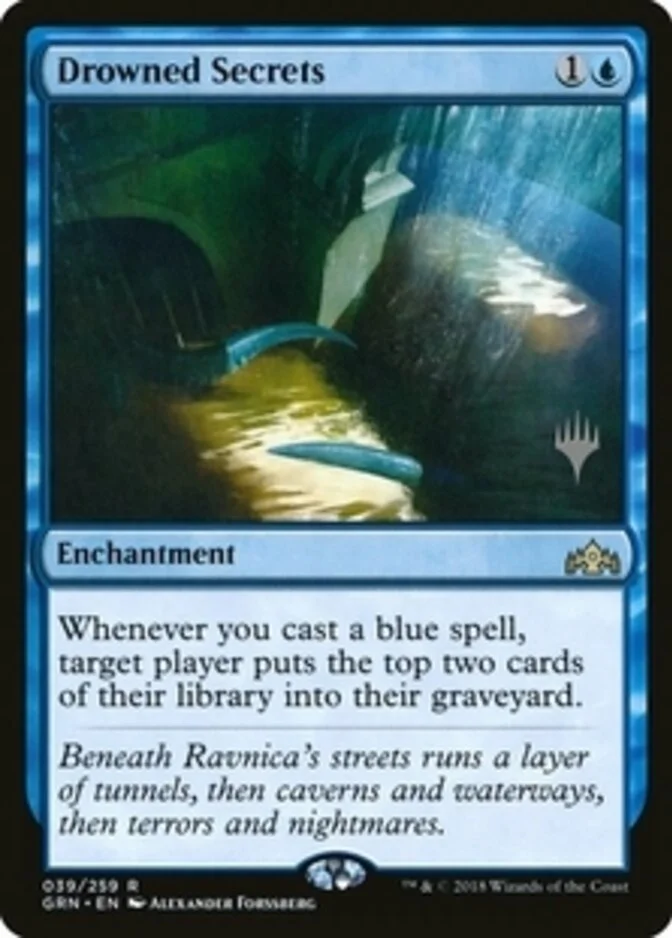 Drowned Secrets <planeswalker stamp> [GRN] (F)