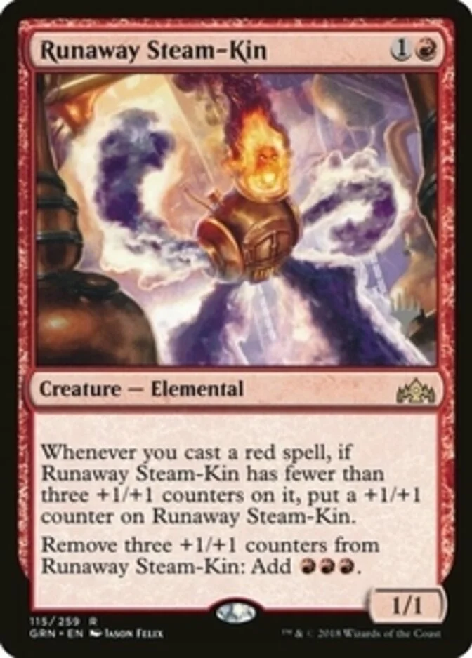 Runaway Steam-Kin <planeswalker stamp> [GRN] (F)