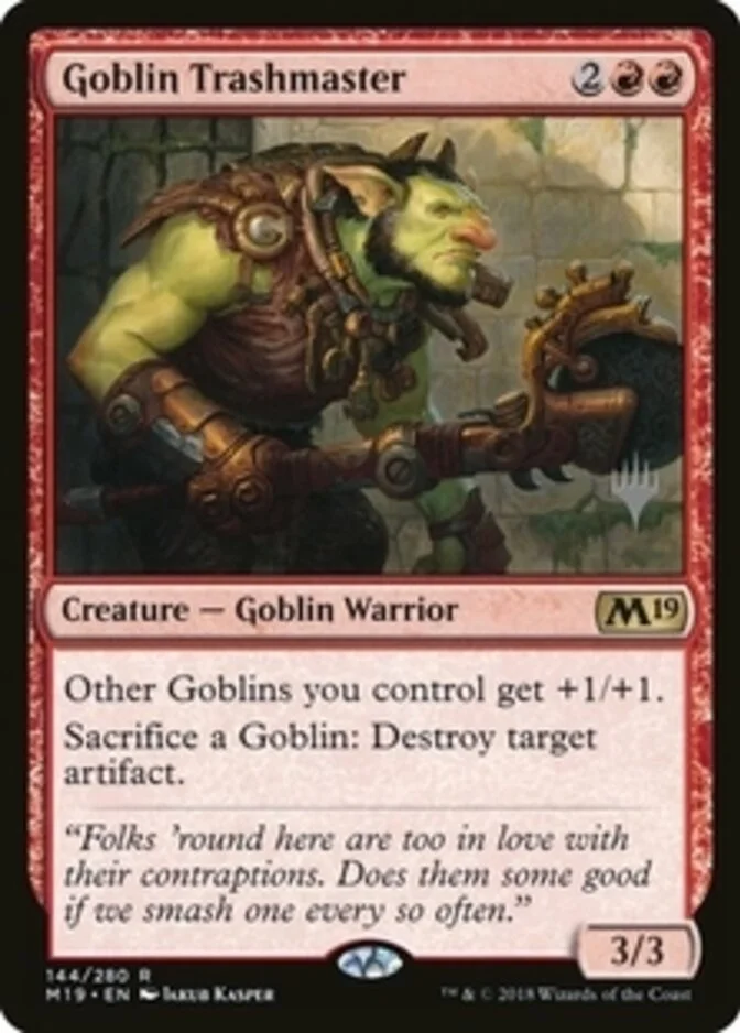 Goblin Trashmaster <planeswalker stamp> [M19] (F)