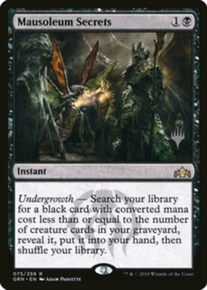 Mausoleum Secrets <planeswalker stamp> [GRN]