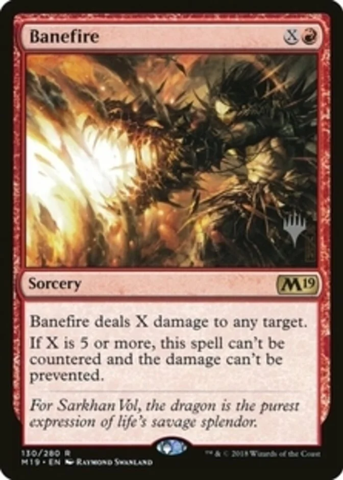 Banefire <planeswalker stamp> [M19]