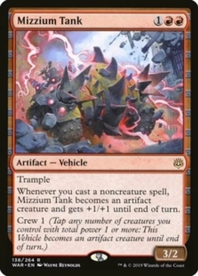 Mizzium Tank <planeswalker stamp> [WAR]