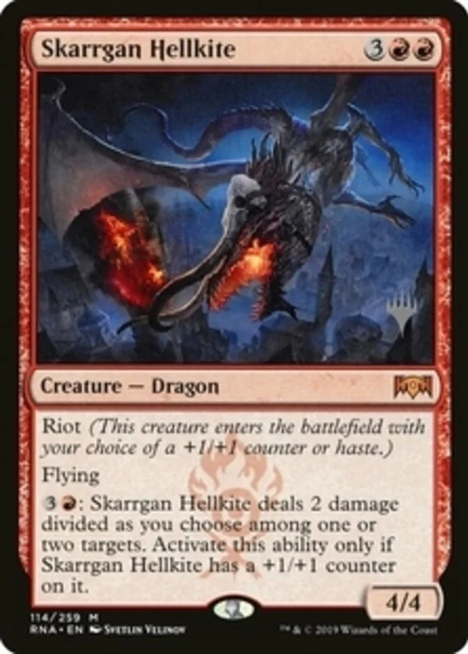Skarrgan Hellkite <planeswalker stamp> [RNA]