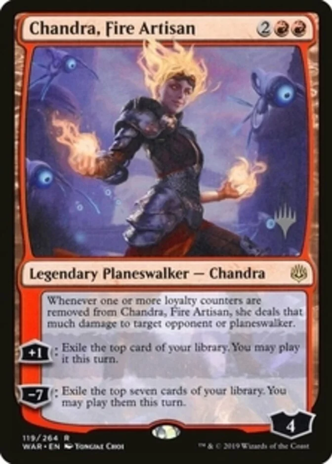 Chandra, Fire Artisan <planeswalker stamp> [WAR] (F)