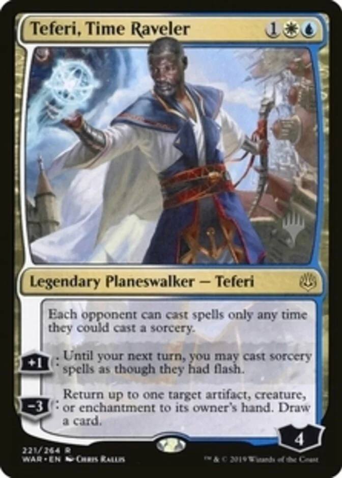 Teferi, Time Raveler <planeswalker stamp> [WAR]