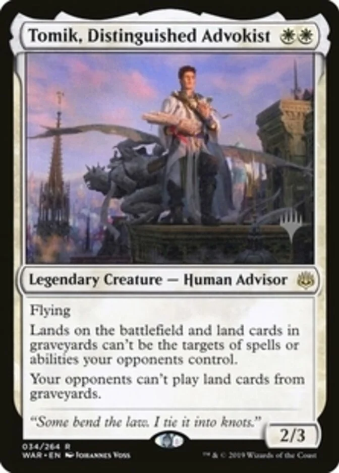 Tomik, Distinguished Advokist <planeswalker stamp> [WAR] (F)