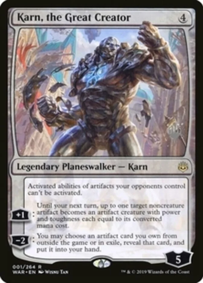 Karn, the Great Creator <planeswalker stamp> [WAR]