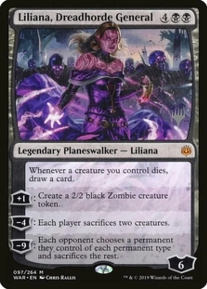 Liliana, Dreadhorde General <planeswalker stamp> [WAR] (F)