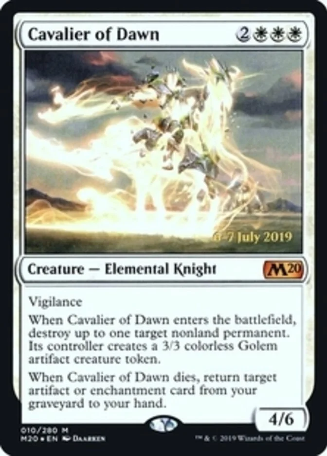 Cavalier of Dawn <prerelease> [M20] (F)