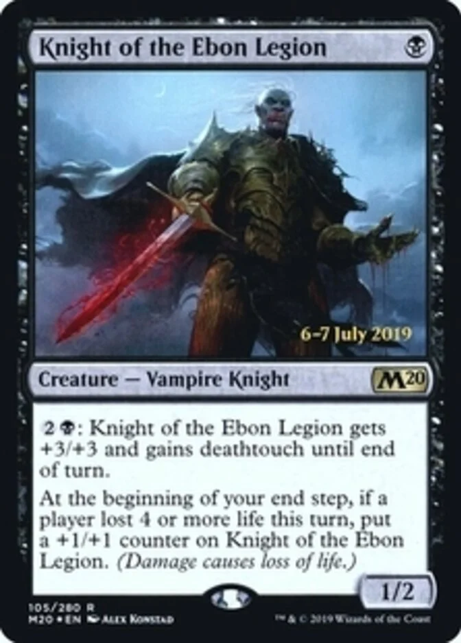 Knight of the Ebon Legion <prerelease> [M20] (F)