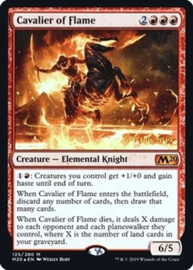 Cavalier of Flame <prerelease> [M20] (F)