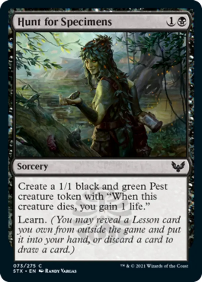 Hunt for Specimens [STX] (F)