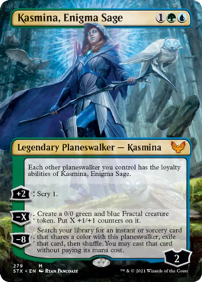 Kasmina, Enigma Sage <borderless> [STX] (F)
