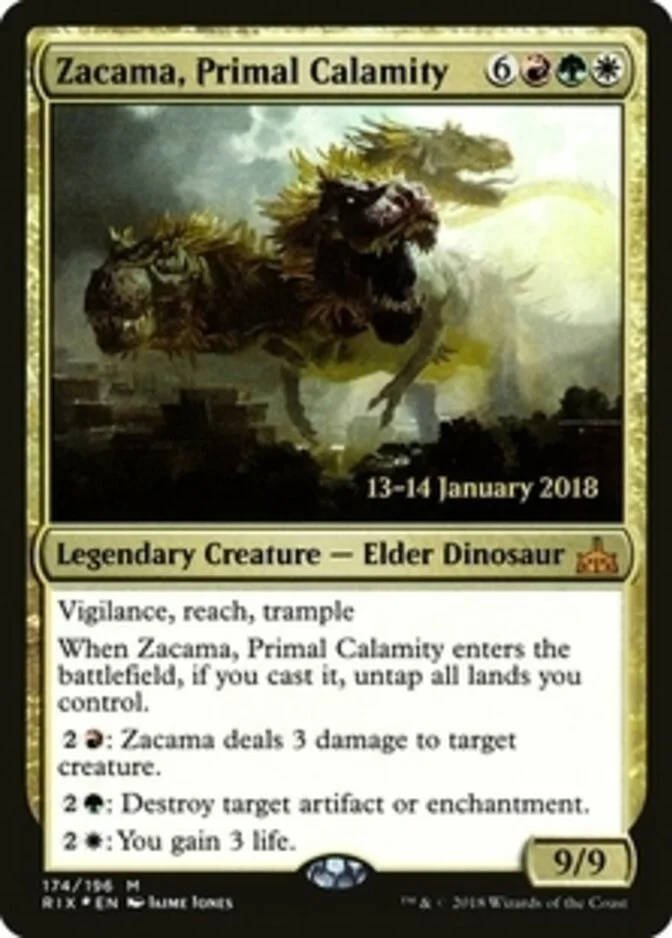 Zacama, Primal Calamity <prerelease> [RIX] (F)