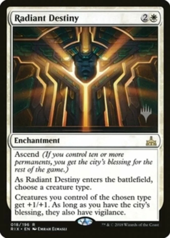 Radiant Destiny <planeswalker stamp> [RIX]
