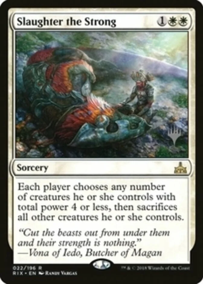 Slaughter the Strong <planeswalker stamp> [RIX]