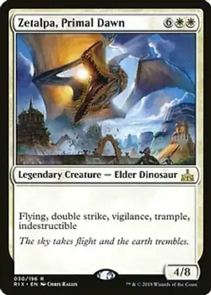 Zetalpa, Primal Dawn <planeswalker stamp> [RIX]