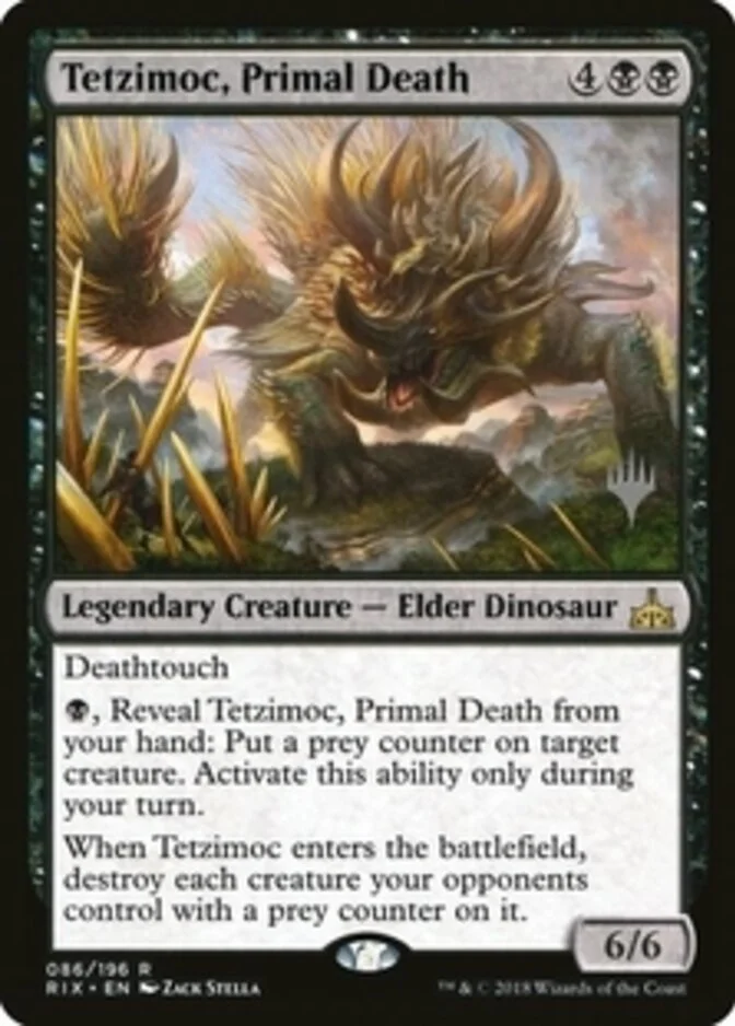Tetzimoc, Primal Death <planeswalker stamp> [RIX] (F)