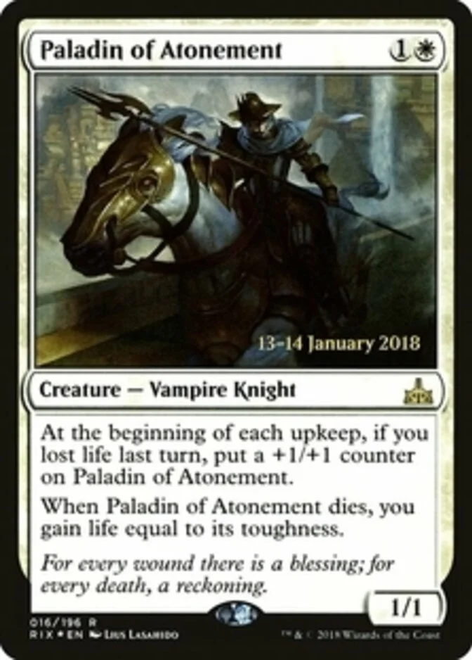 Paladin of Atonement <prerelease> [RIX] (F)
